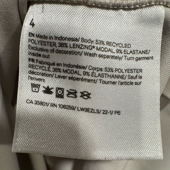 Lululemon Perfectly Oversized Cropped Crew Softstreme in White Opal Sz 4 - Picture 8 of 8